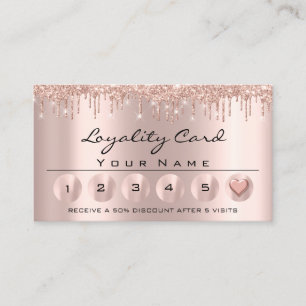 Cartão De Visita Coração Rosa de Estheticista Profissional Loyali