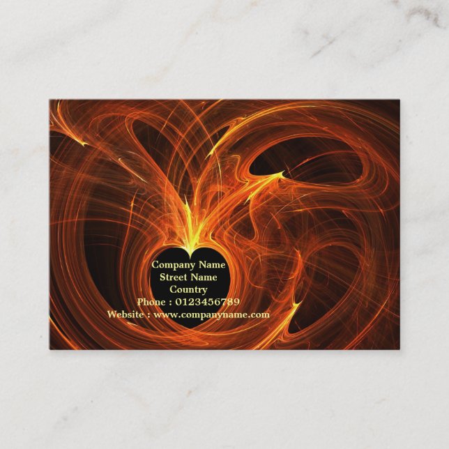 Cartão De Visita Corações de conexão (Frente)