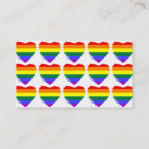 Corações do arco-íris