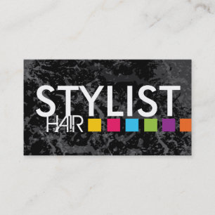 Cartão de visita corajoso do cabeleireiro