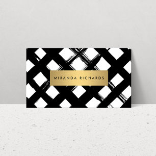 Cartão de visita corajoso Luxe dos Brushstrokes