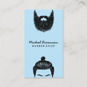 Cartão De Visita Cordéis de barba azul remoção de cabelo de barb