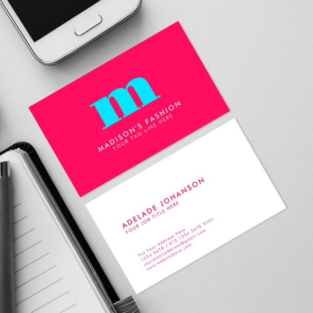 Cartão De Visita Cores Complementares | Rico inicial (Criador carregado)