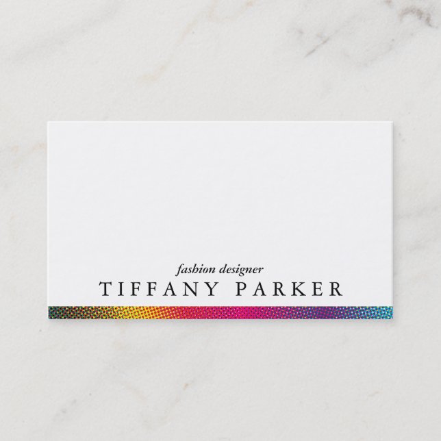 Cartão De Visita Cores de Meio-Som (Frente)