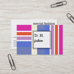 Cartão De Visita Cores de moda Legal frescas