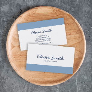 Cartão De Visita Cores Personalizadas Bloco de Cor Minimalista Mode