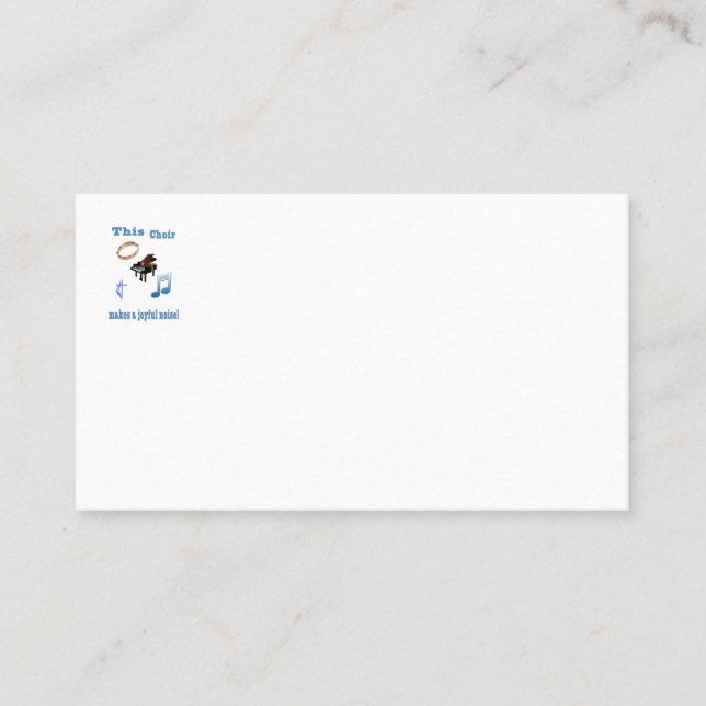 Cartão De Visita Coro (Frente)