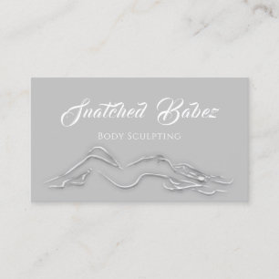 Cartão De Visita Corpo Esculpindo Beleza Logotipo Personalizado Cin