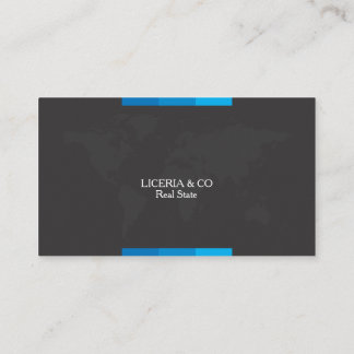 Cartão De Visita Corporativo elegante azul