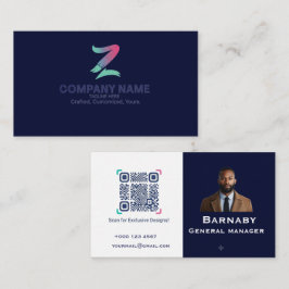 Cartão de Visita Corporativo Profissional com Logo
