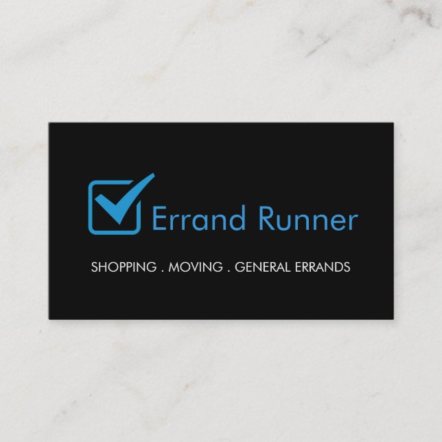 Cartão De Visita Corredor de Encomendas (Frente)