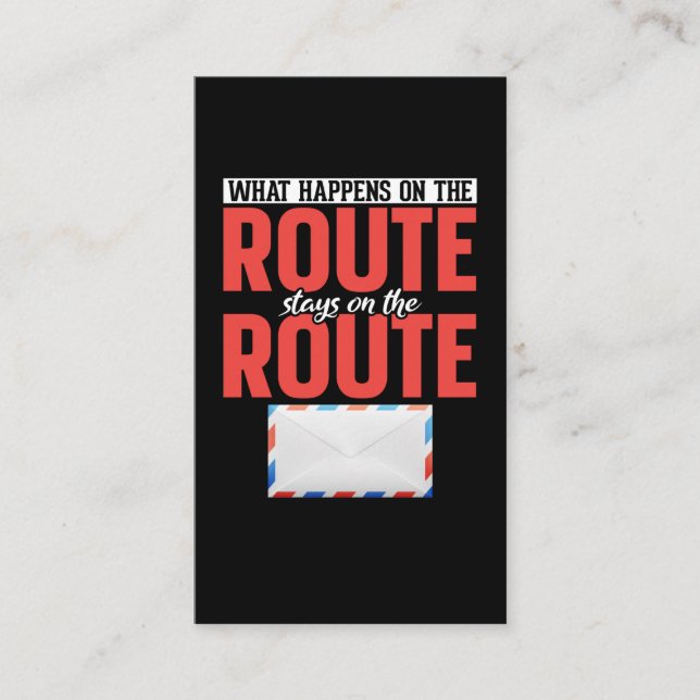 Cartão De Visita Correio Funny Mail Carrier (Frente)