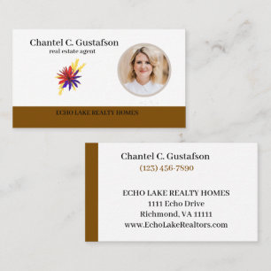 Cartão De Visita Corretor Adicione Seu Logotipo e Foto Agente Imo