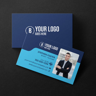 Cartão De Visita Corretor de Imóveis Listagem de Propriedades da Ag