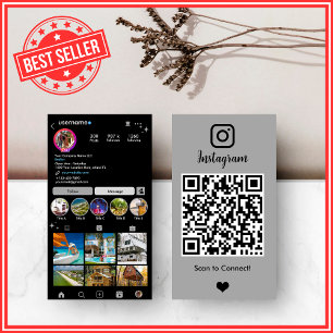 Cartão De Visita Corretor de Imóveis Realtor Instagram Código QR Ci