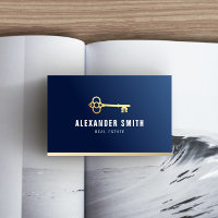 corretor imobiliário azul