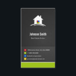 Cartão De Visita Corretor imobiliário - Inovador criativo criativo<br><div class="desc">Faça uma impressão duradoura com essa cartão de visita profissional. Quer você esteja trabalhando em rede, conhecendo clientes ou aumentando sua marca, este design oferece uma maneira na moda e memorável de mostrar suas informações. Personalize facilmente o texto, as fontes e o layout usando as ferramentas de edição do Zazzle...</div>
