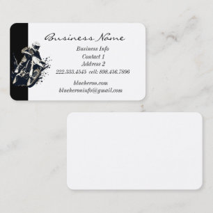 Cartão De Visita Corrida de Motocross Competitiva do Esporte Person