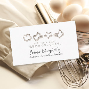 Cartão De Visita Cortador de Cookies Elegantes de Utensílios de pas