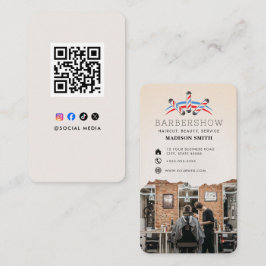 Cartão De Visita Corte de Cabelo Profissional Barbeiro