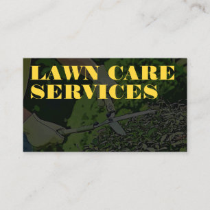 Cartão De Visita Corte de grama limpeza de jardim