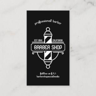 Cartão De Visita Cortes de Cabelo à Moda Antiga