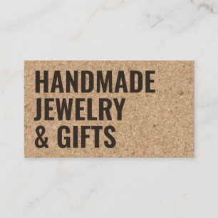 Cartão De Visita Cortiça castanha moderna, russa, de cor preta, fei