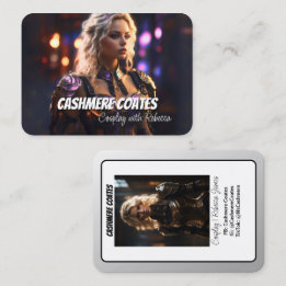 Cartão De Visita Coscards Minimalistas de Paisagem | Personagem de