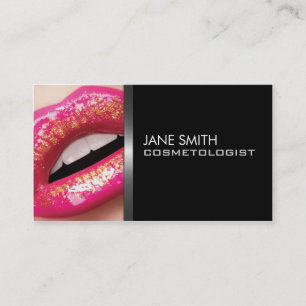 Cartão De Visita Cosmetologia do Cosmetologist do maquilhador
