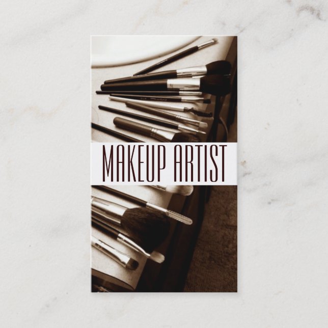 Cartão De Visita Cosmetólogo Makeup Artist Beauty Salon (Frente)