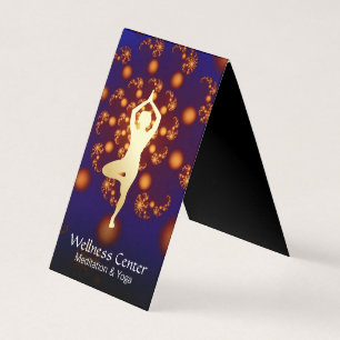 Cartão De Visita Cósmico Vibrante Dourado