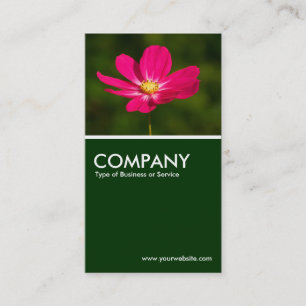 Cartão De Visita Cosmo Rosa - Verde Escuro