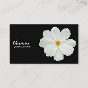 Cartão De Visita Cosmos Branco - Preto