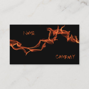 Cartão De Visita Costume das chamas personalizado