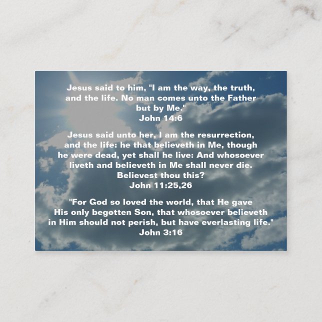 Cartão De Visita Costume de John religioso (Verso)