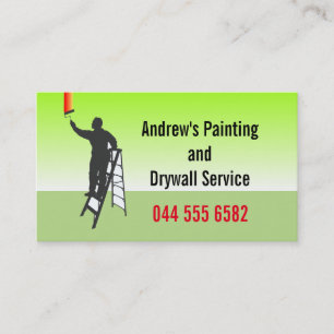 Cartão De Visita Costume do Drywall do pintor da pintura do estuque