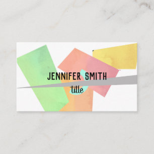 Cartão De Visita costume geométrico moderno da arte abstracta