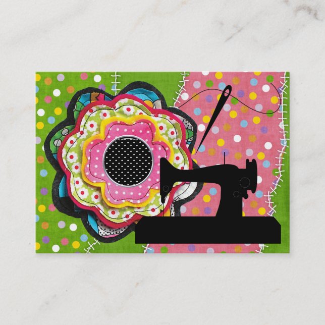 Cartão De Visita Costura/Esforço de Semente/Moda - SRF (Frente)