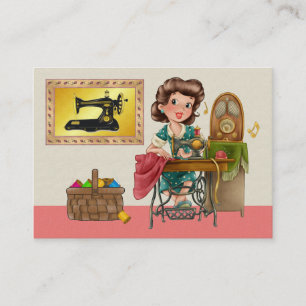 Cartão De Visita Costura/Esforço de Semente/Moda - SRF