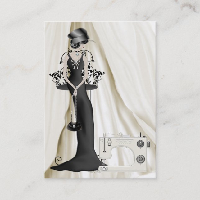 Cartão De Visita Costura/Moda/Esforço de Seamstress - SRF (Frente)