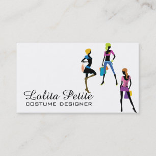 Cartão De Visita Costureira de Moda Designer de Roupas Costureira d