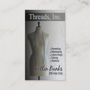 Cartão De Visita Costureira do "manequim", costureira, alfaiate,