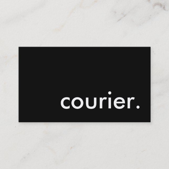 Cartão De Visita courier. (Frente)