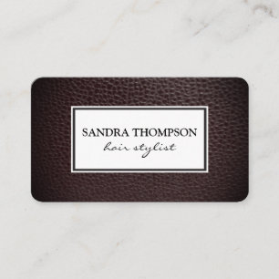 Cartão De Visita Couro Falsa Clássico / Quadro Branco