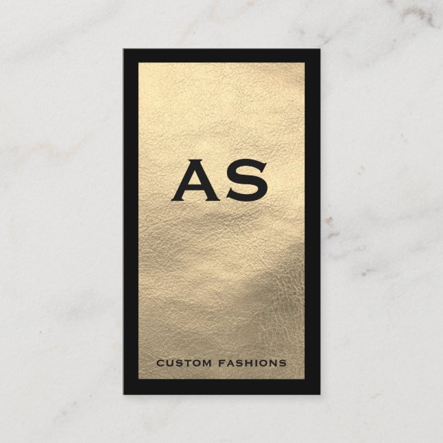 Cartão De Visita Couro Negra (Frente)