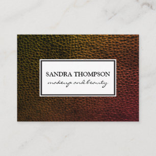 Cartão De Visita Couro Negra Contemporânea / Quadro Branco