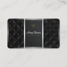 Couro preto costura com pontos retangulares