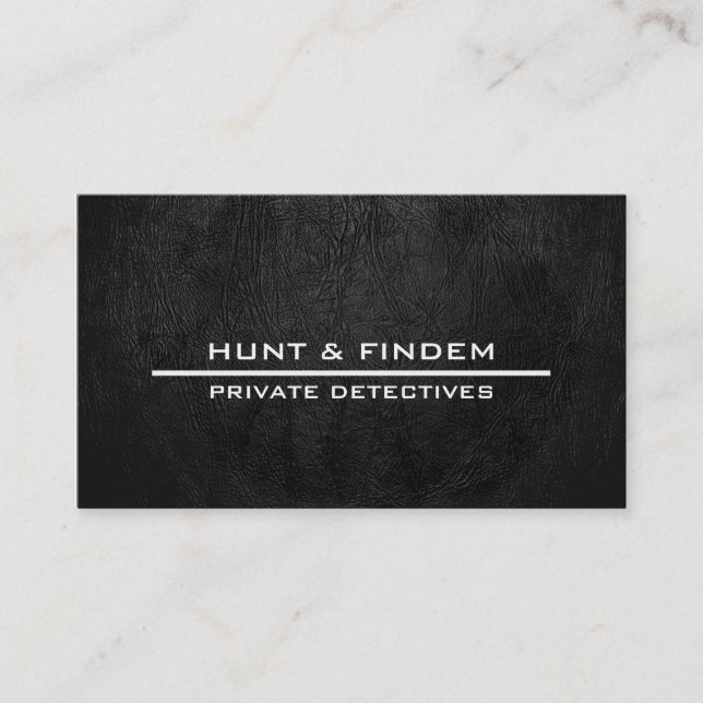 Cartão De Visita Couro preto de Digitas (Frente)