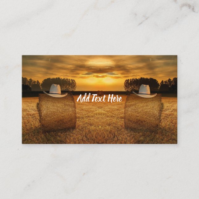 Cartão De Visita Cowboy (Frente)