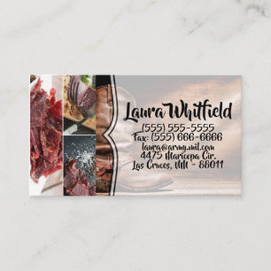 Cartão de visita Cowboy Boots Barn Wood Rustic Co